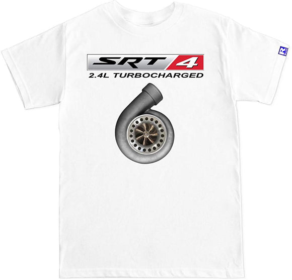 R Built Men's SRT 4 Turbo T-Shirt White