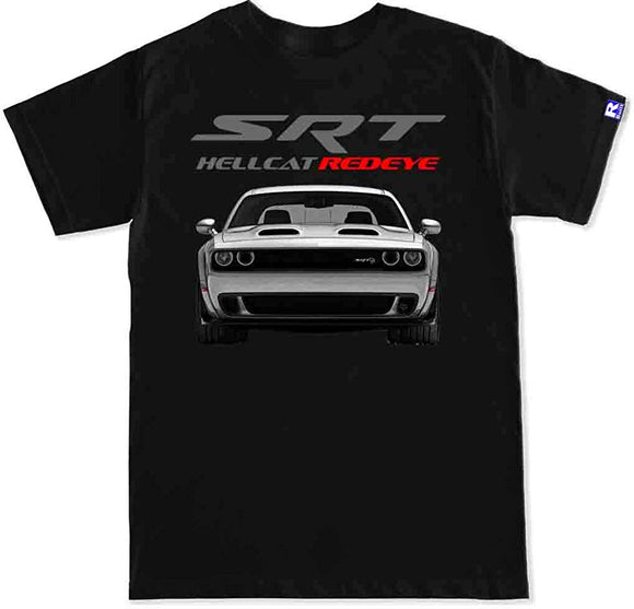 R Built Men's SRT Hellcat Redeye Car T-Shirt Black