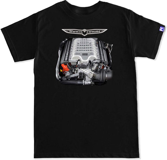 R Built Men's Trackhawk Engine T-Shirt Black