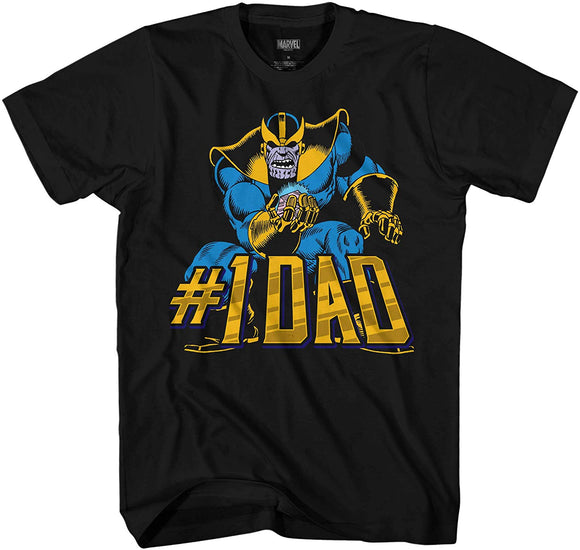 Thanos #1 Dad Men's Adult Graphic T-Shirt Black