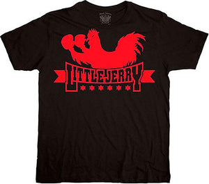 The Little Jerry Chicken Rooster T-Shirt Black